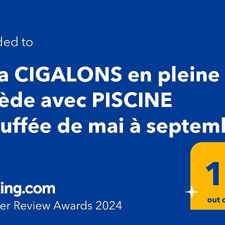 Villa CIGALONS en pleine pinède + PISCINE chauffée Auriol Extérieur photo