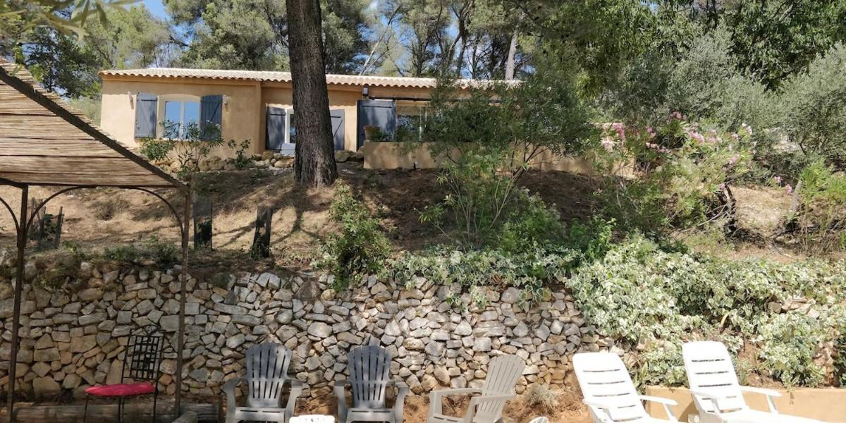 Villa CIGALONS en pleine pinède + PISCINE chauffée Auriol Extérieur photo