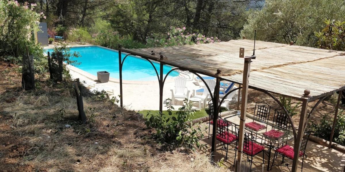 Villa CIGALONS en pleine pinède + PISCINE chauffée Auriol Extérieur photo